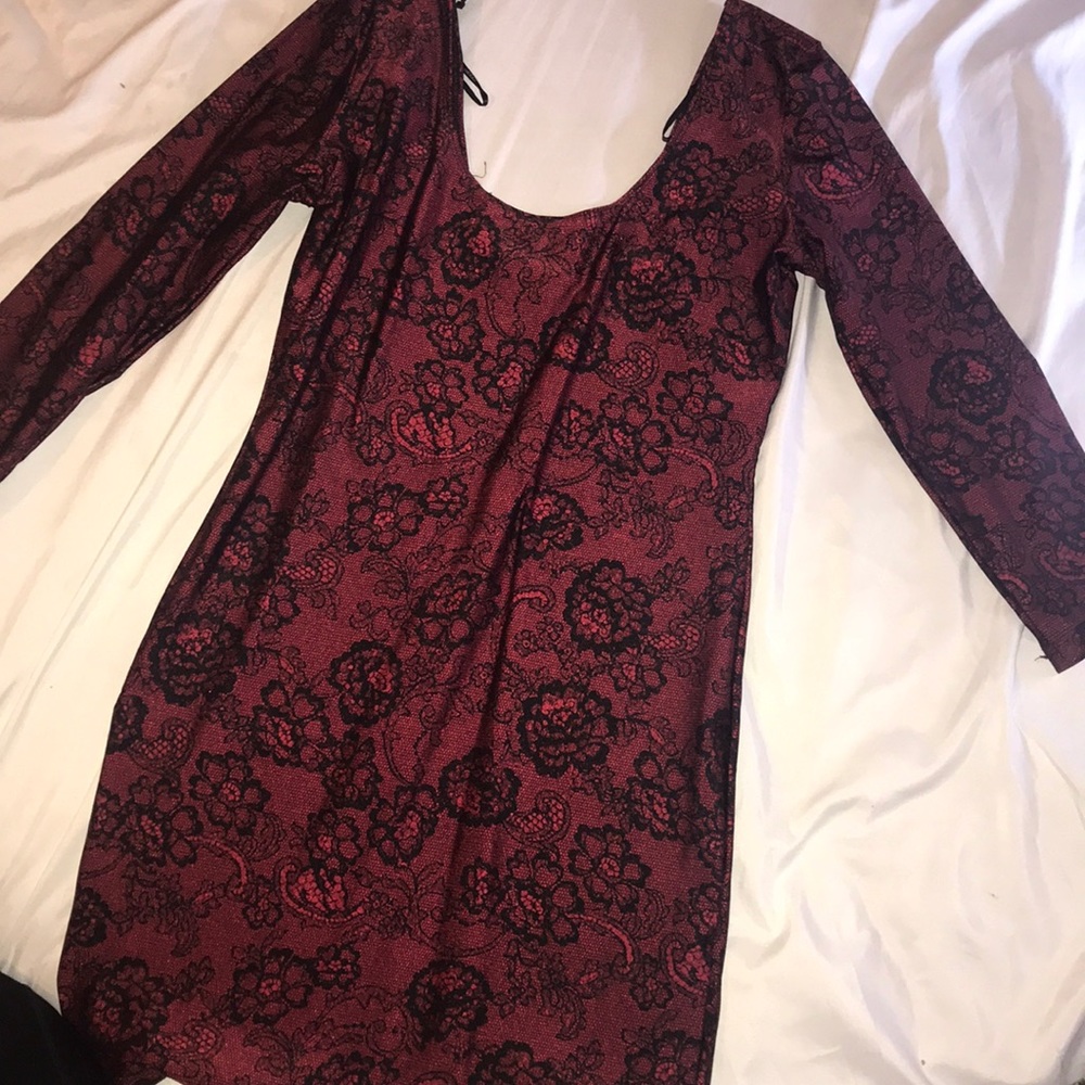 Burgundy Bodycon